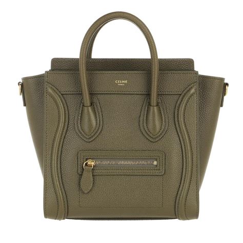 celine nano luggage army green|celine luggage online shop.